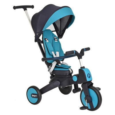 Детский трёхколёсный велосипед Leve Lux Pituso S03-2-Ice синий 01